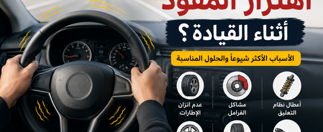 ما سبب اهتزاز المقود أثناء القيادة؟ الأسباب الأكثر شيوعًا التي يجب معرفتها