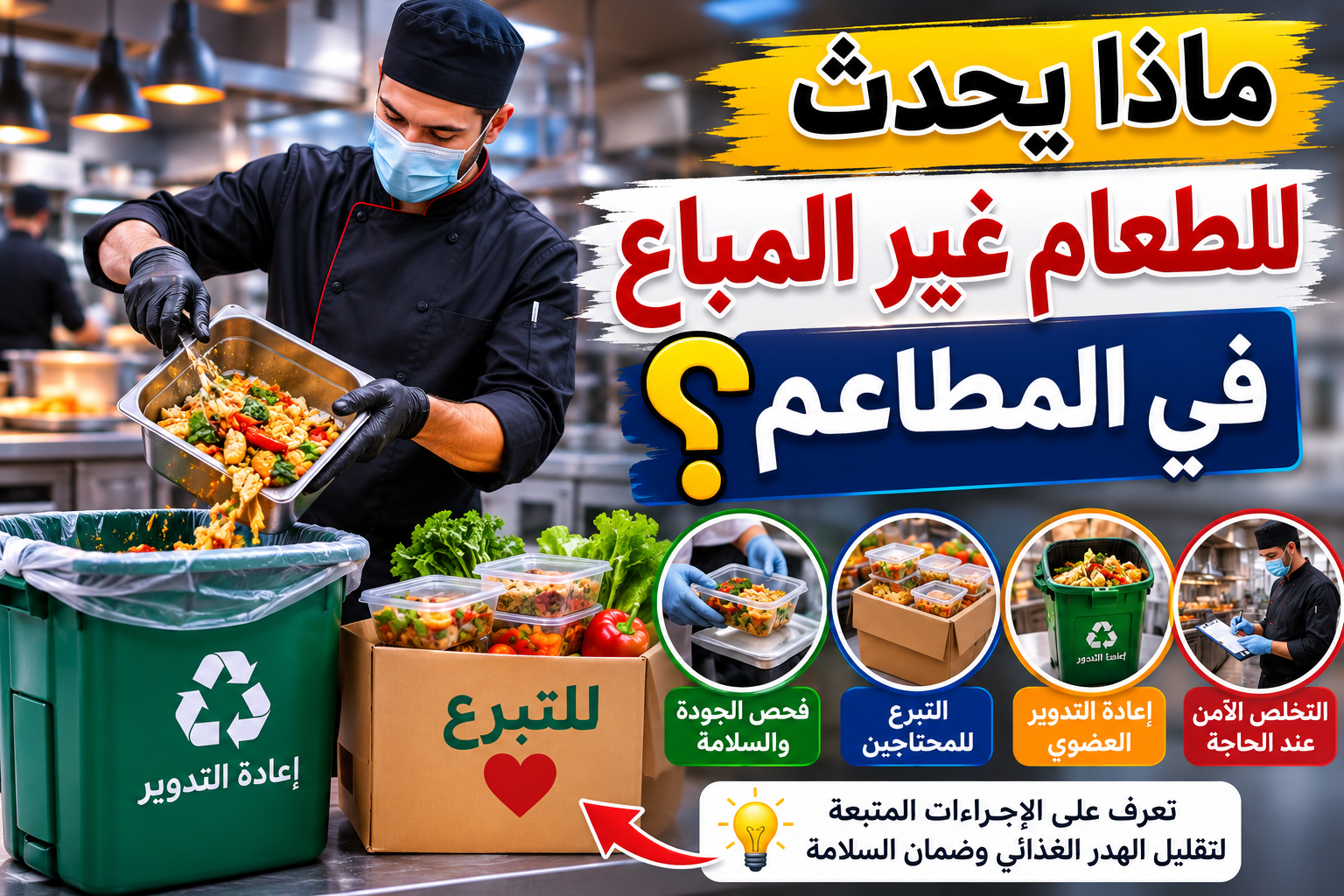 ماذا يحدث للطعام غير المباع في المطاعم؟ الوجه الخفي الذي لا يراه الزبائن