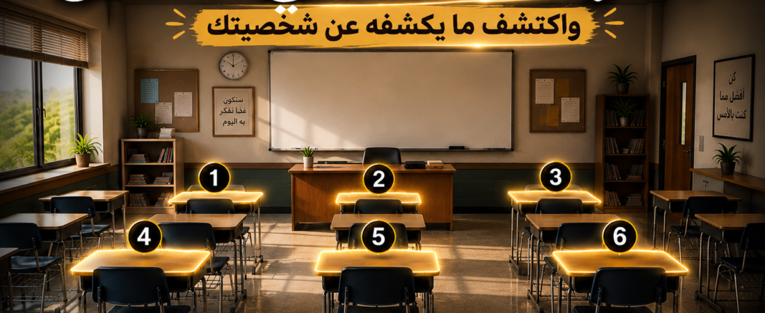 اختبار الشخصية من مقعد الفصل: اختر مكان جلوسك واكتشف شخصيتك