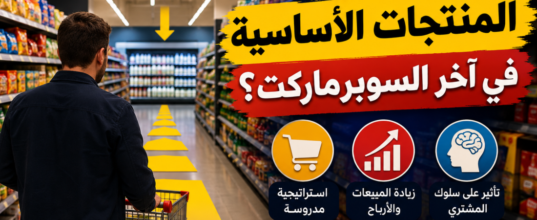 لماذا توضع المنتجات الأساسية في آخر السوبرماركت؟ السر التسويقي الذي يجعلك تشتري أكثر