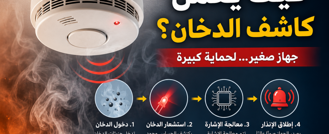 كيف يعمل كاشف الدخان؟ الجهاز الصغير الذي قد ينقذ حياتك خلال دقائق