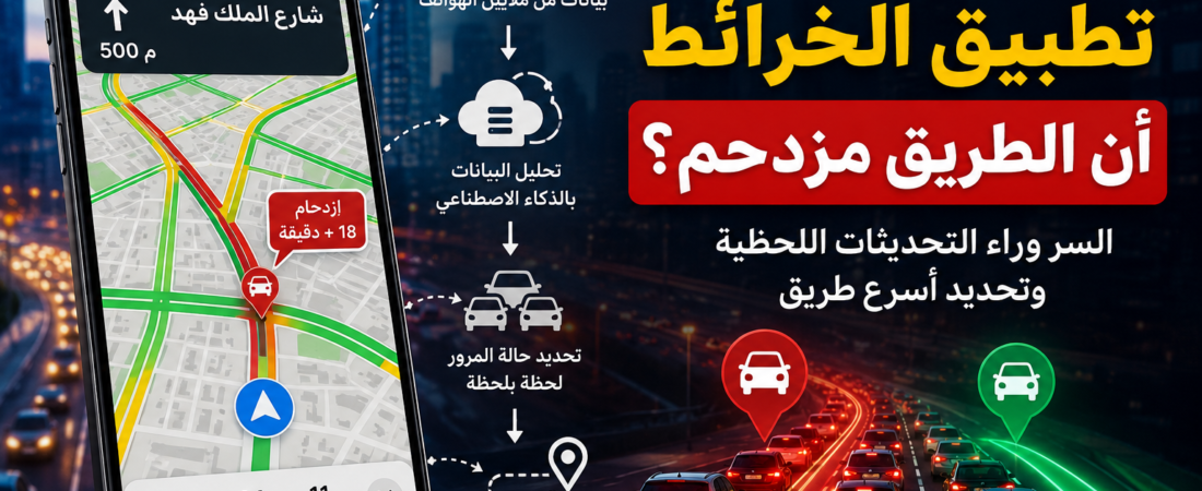 كيف يعرف تطبيق الخرائط أن الطريق مزدحم؟ السر وراء تحديثات المرور اللحظية