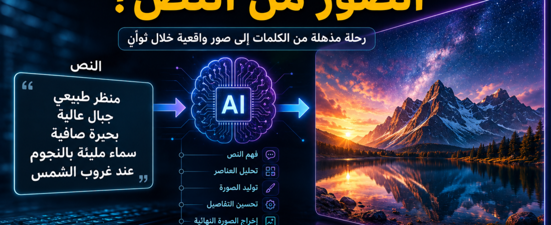 كيف يصنع الذكاء الاصطناعي الصور من النص؟ من الكلمات إلى صور مذهلة خلال ثوانٍ