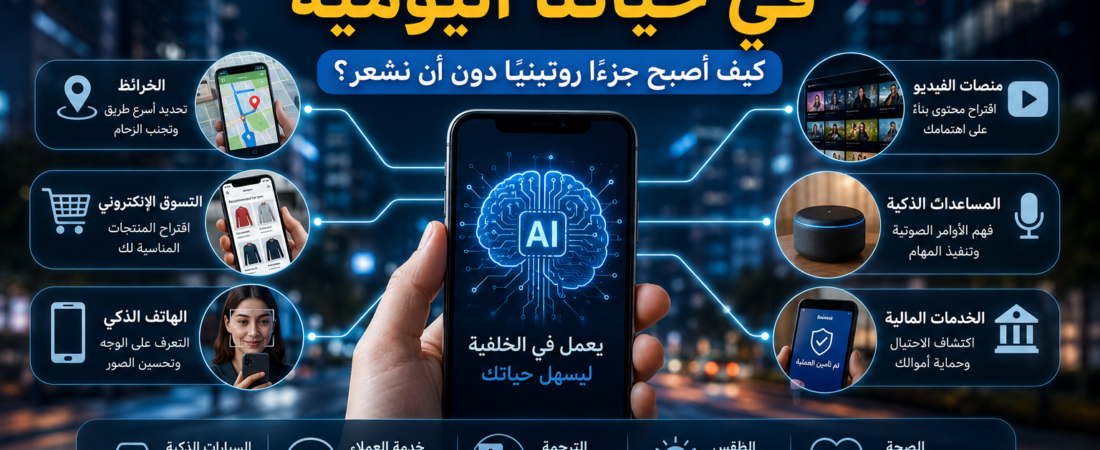 الذكاء الاصطناعي في حياتنا اليومية: كيف أصبح جزءًا روتينيًا دون أن نشعر؟
