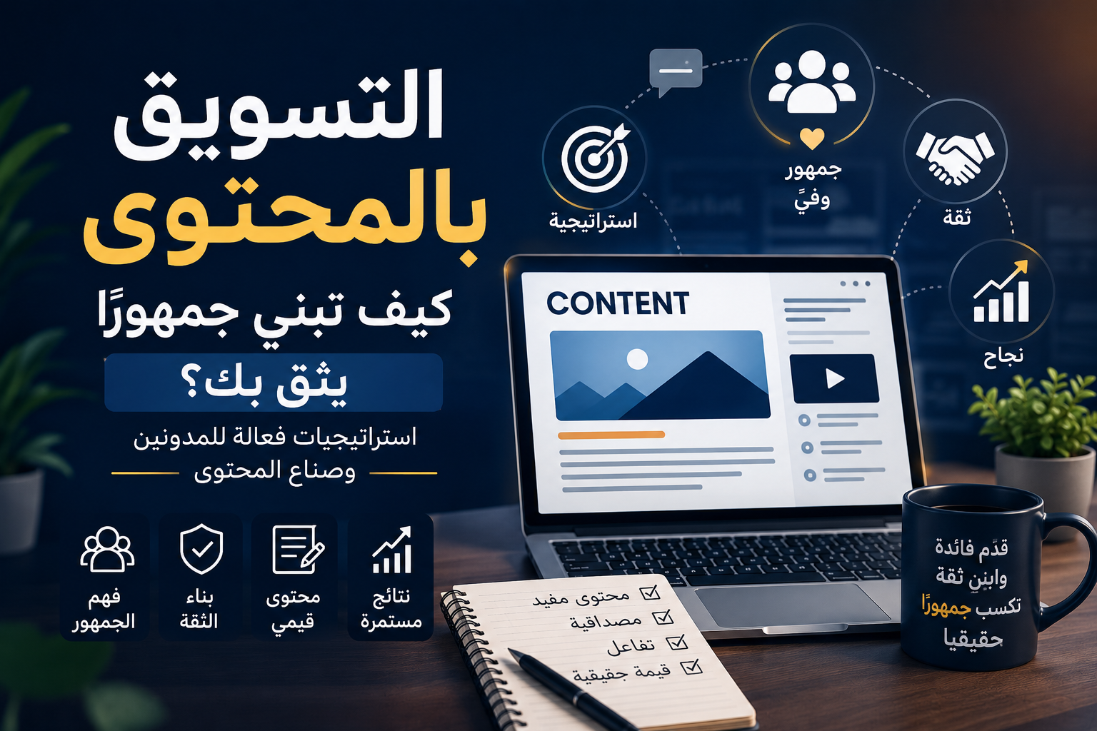 التسويق بالمحتوى: كيف تبني جمهورًا يثق بك؟ استراتيجيات فعالة للمدونين وصناع المحتوى