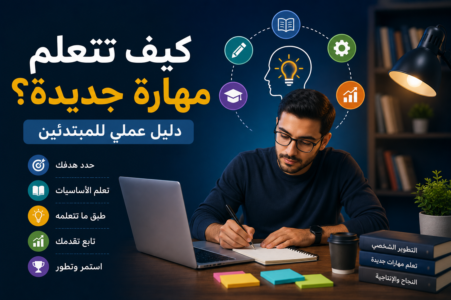 كيف تتعلم مهارة جديدة؟ دليل عملي للمبتدئين خطوة بخطوة