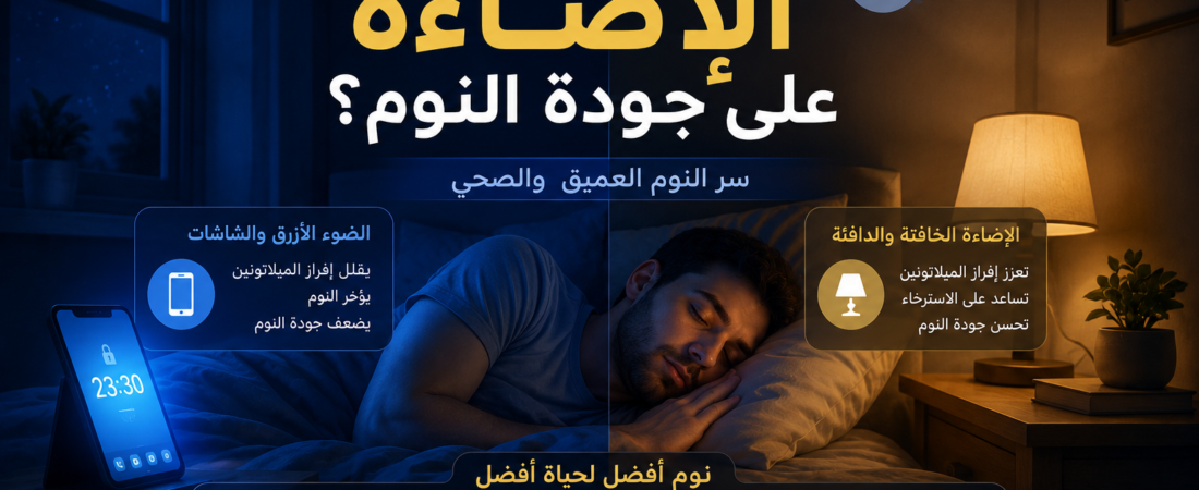 هل تؤثر الإضاءة على جودة النوم؟