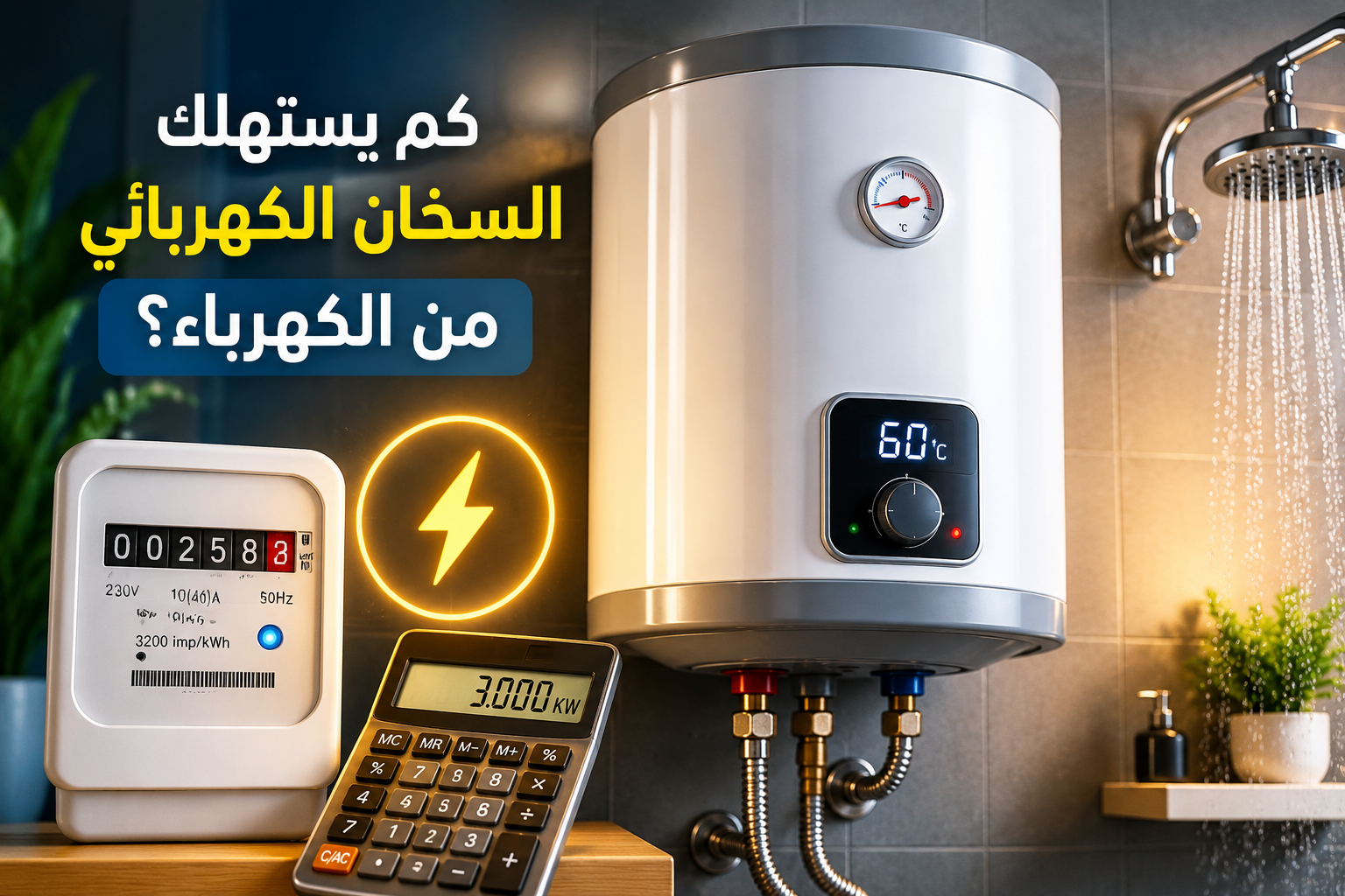 كم يستهلك السخان الكهربائي من الكهرباء؟ وكيف يؤثر على فاتورة الكهرباء؟