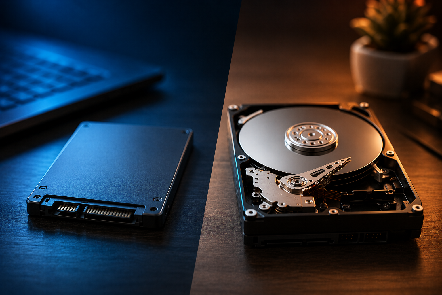 ما الفرق بين SSD و HDD وأيهما أفضل؟ دليل مبسط قبل شراء أو ترقية الكمبيوتر