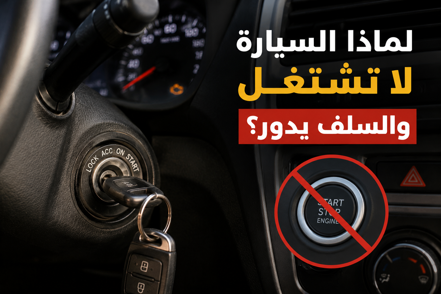 لماذا السيارة لا تشتغل والسلف يدور؟ أشهر الأسباب التي تمنع تشغيل المحرك