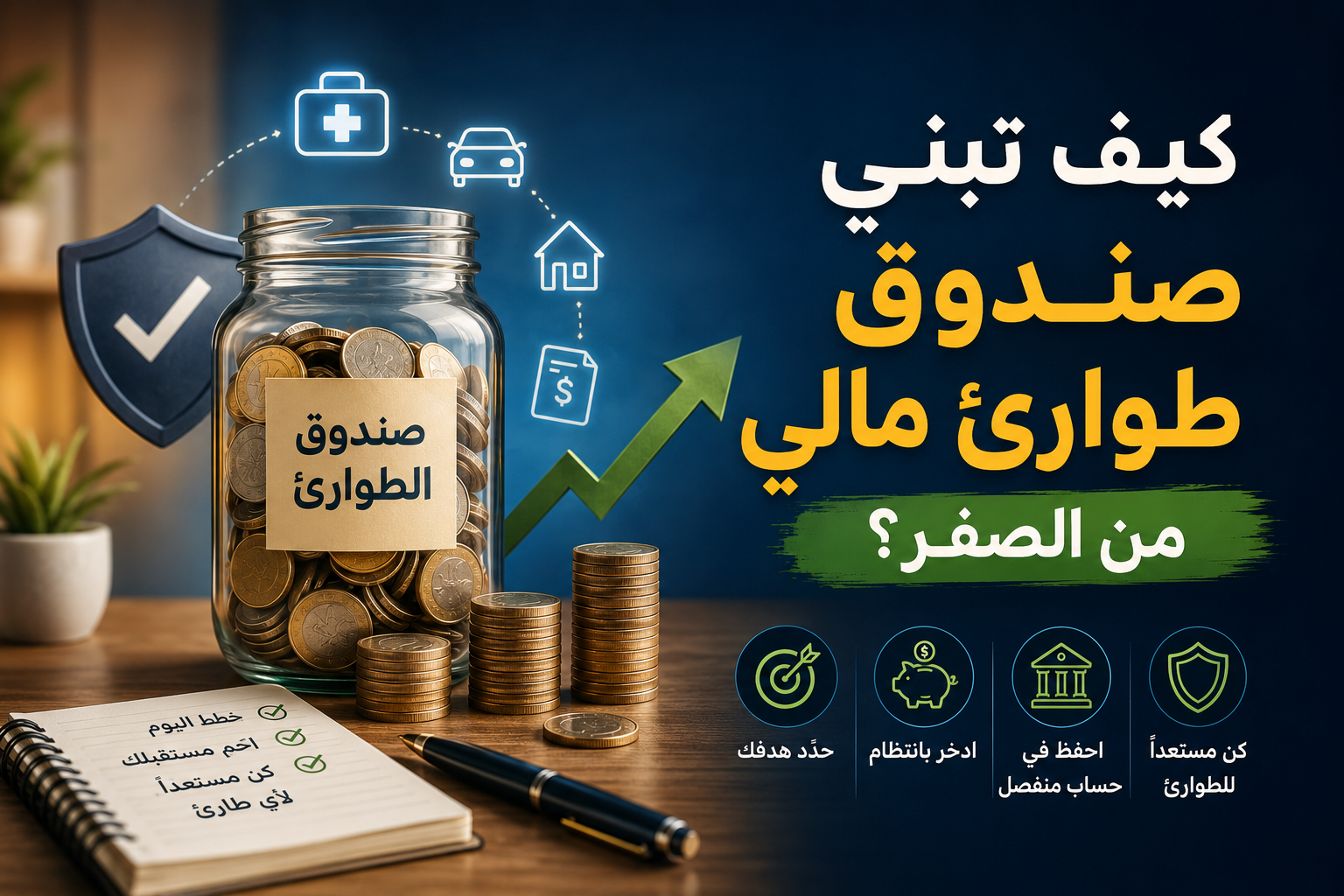 كيف تبني صندوق طوارئ مالي من الصفر؟