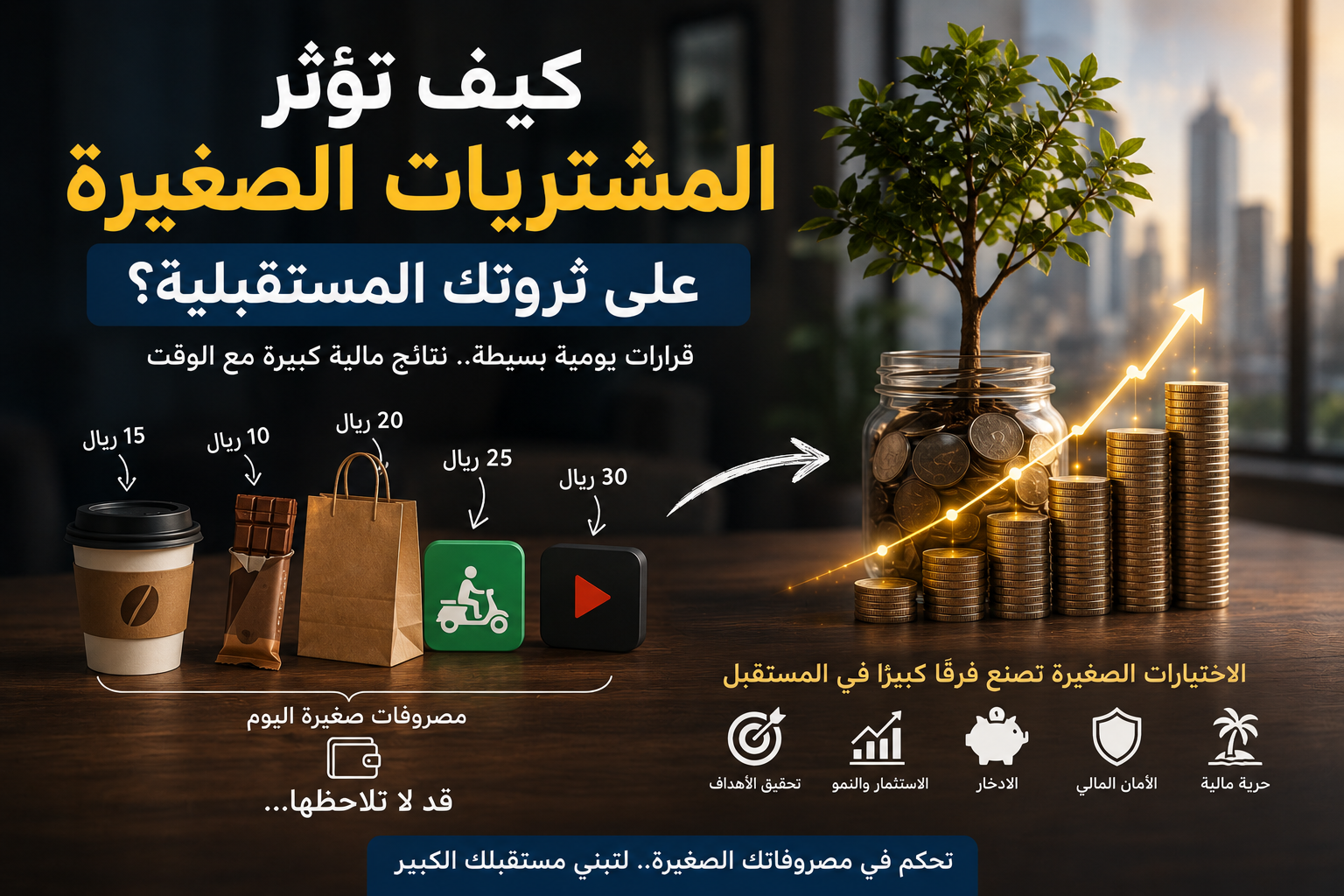 كيف تؤثر المشتريات الصغيرة على ثروتك المستقبلية؟