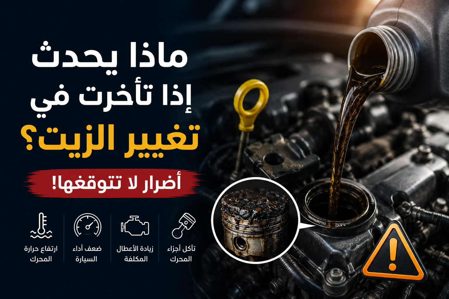 ماذا يحدث إذا تأخرت في تغيير زيت السيارة؟ أضرار قد تكلفك أكثر مما تتوقع