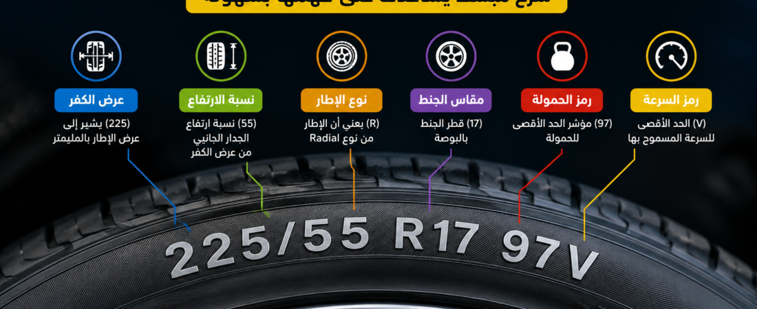 ما معنى الرموز المكتوبة على كفر السيارة؟ شرح مبسط يساعدك على فهمها بسهولة