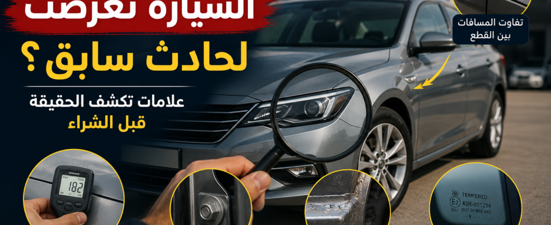 كيف تعرف أن السيارة تعرضت لحادث سابق؟ علامات قد تكشف الحقيقة قبل الشراء
