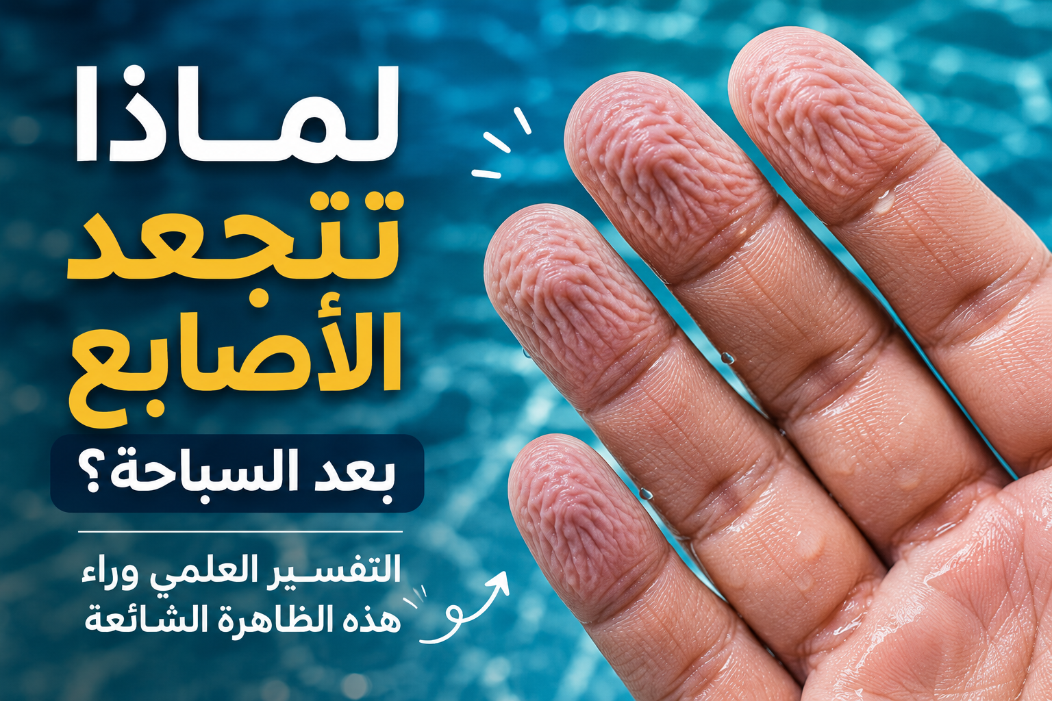 لماذا تتجعد الأصابع بعد السباحة؟ الحقيقة العلمية التي قد لا تعرفها