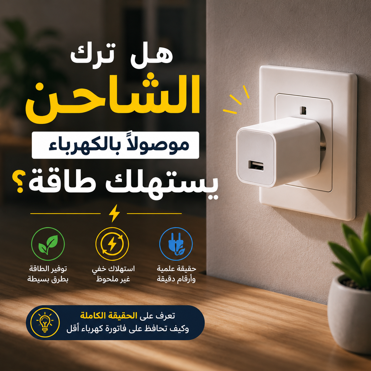 هل ترك الشاحن موصولًا بالكهرباء يستهلك طاقة؟ الحقيقة التي لا يعرفها الكثيرون