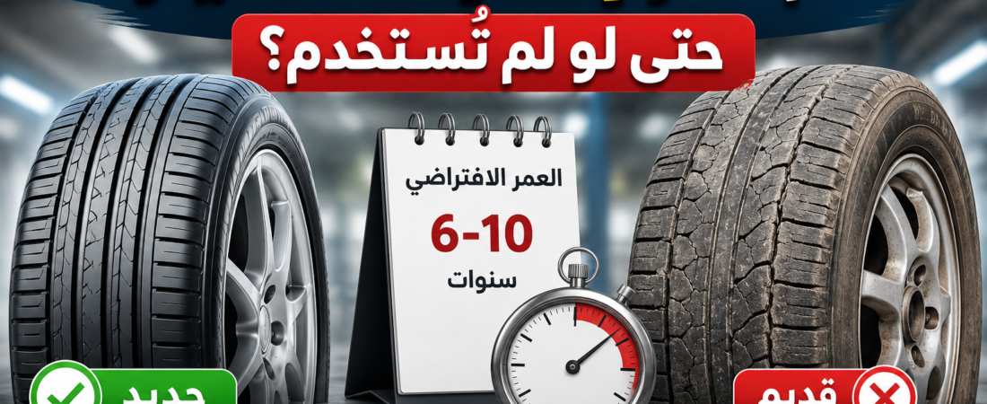 كم عمر إطارات السيارة حتى لو لم تُستخدم؟ ومتى يجب تغييرها؟