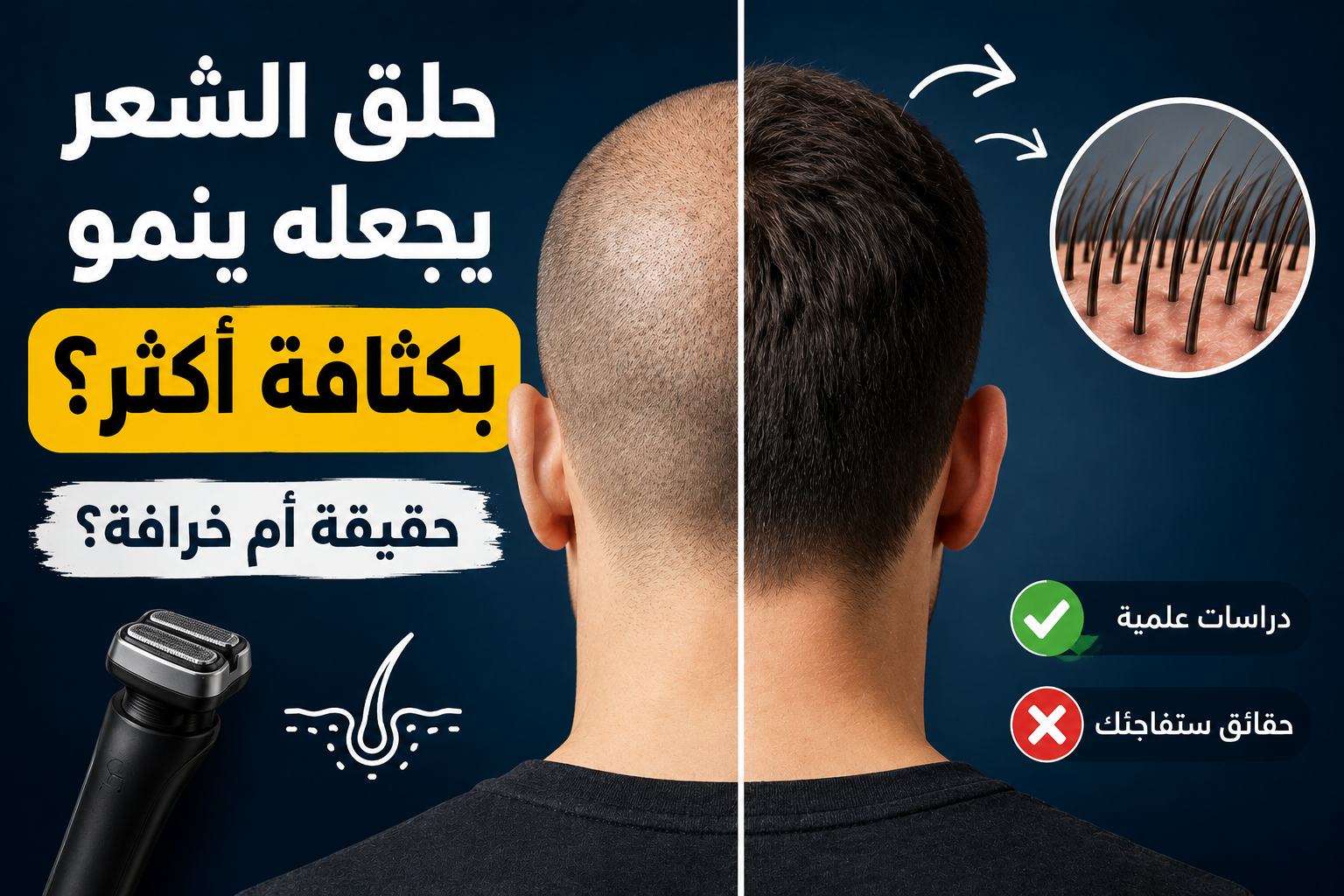 حلق الشعر يجعله ينمو بكثافة أكثر؟ حقيقة أم خرافة؟