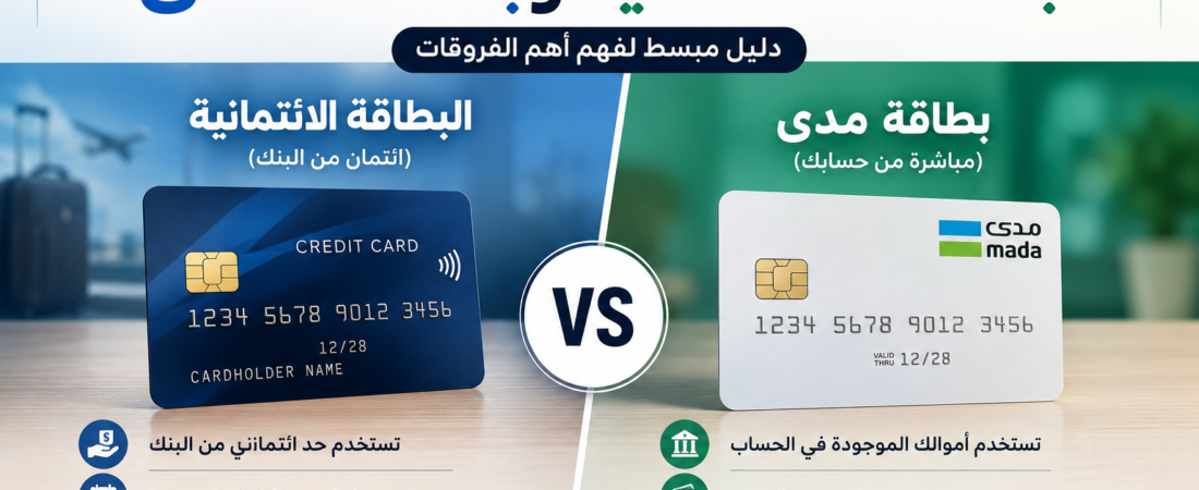 ما الفرق بين البطاقات الائتمانية وبطاقات مدى؟ دليل مبسط لفهم أهم الفروقات