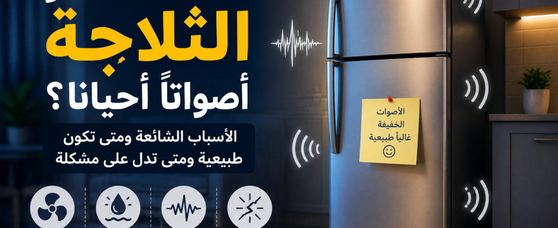 لماذا تصدر الثلاجة أصواتًا أحيانًا؟ وهل تدل دائمًا على وجود عطل؟