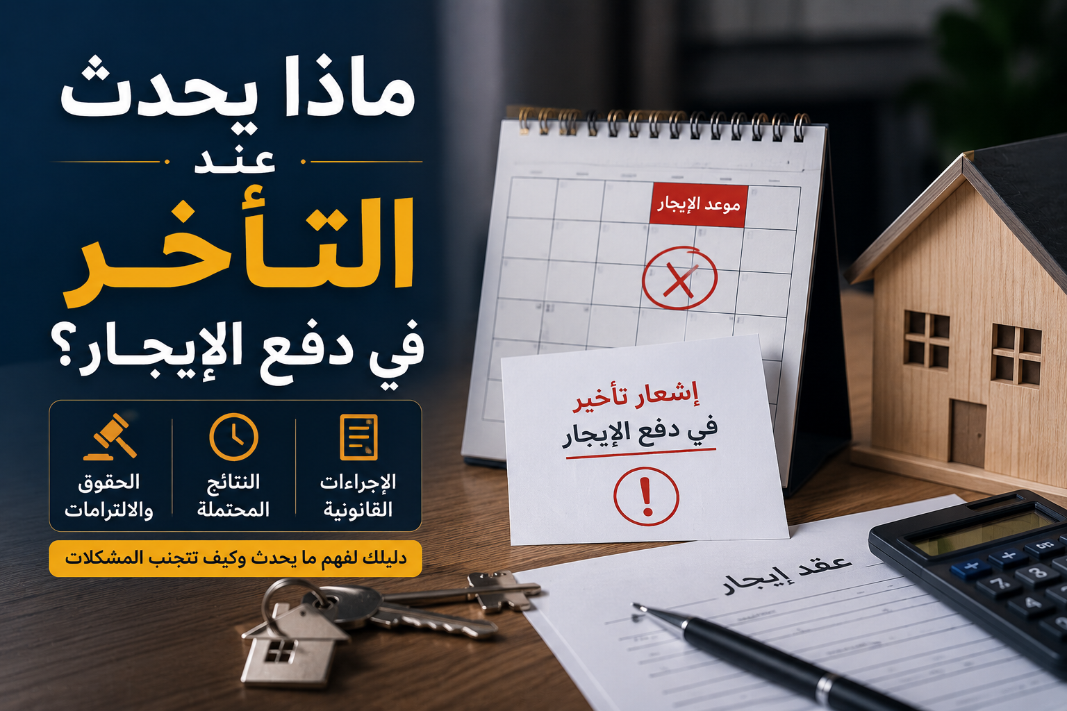 ماذا يحدث عند التأخر في دفع الإيجار؟ وما الحقوق والنتائج التي يجب معرفتها؟