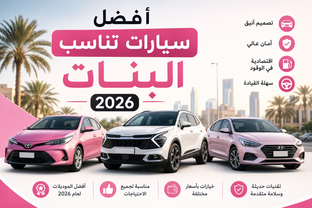 أفضل سيارات تناسب البنات 2026